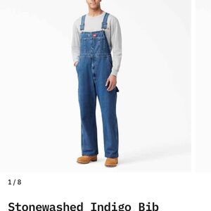 Dickies denim overalls. Size 40 x 30.